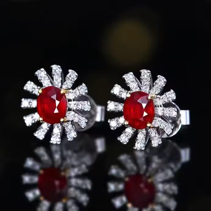 Ruby Earring